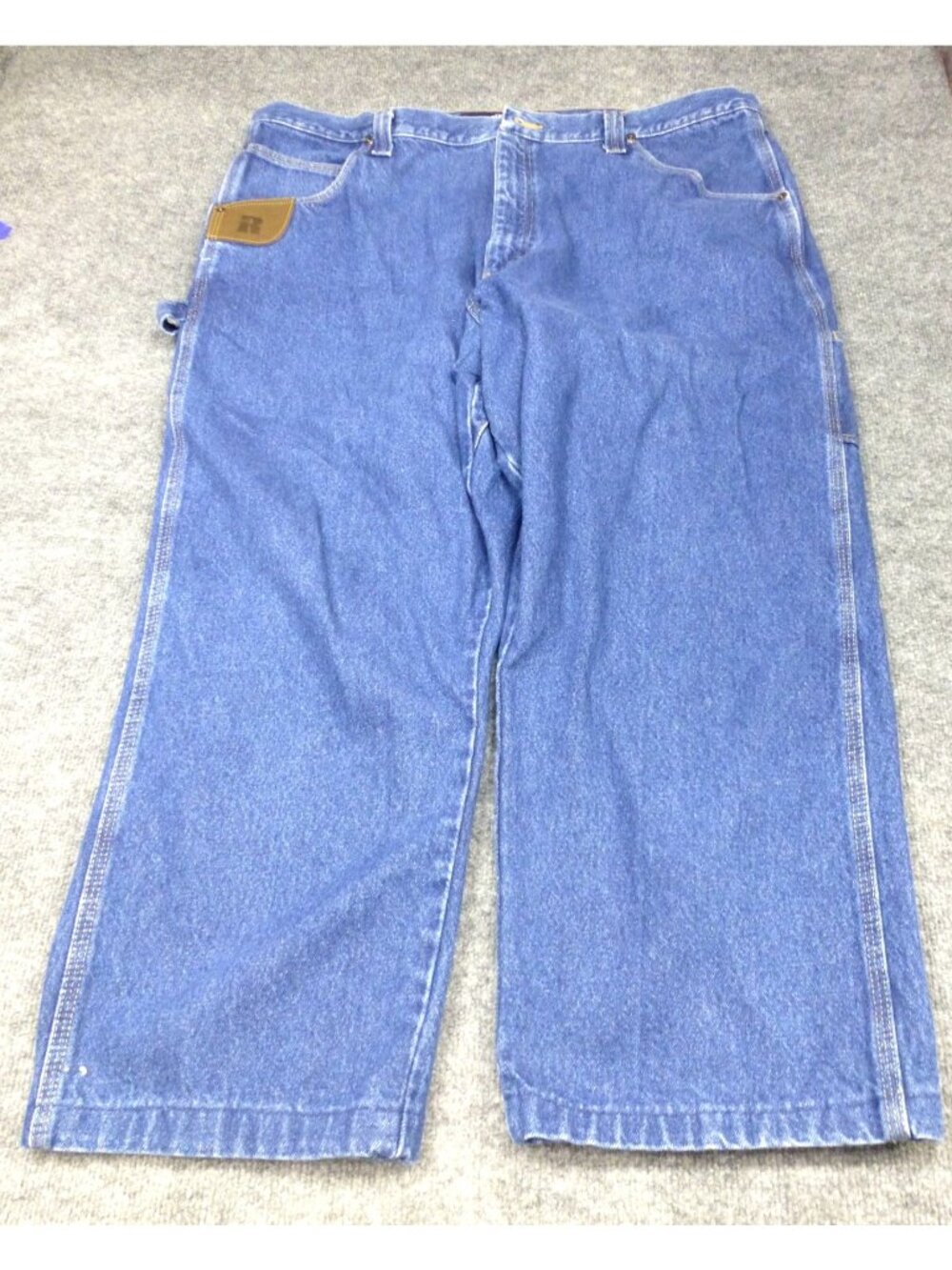 Wrangler RIGGS Workwear Mens Blue Carpenter Jeans 3W020AI 42x30 (Fits 44x27)